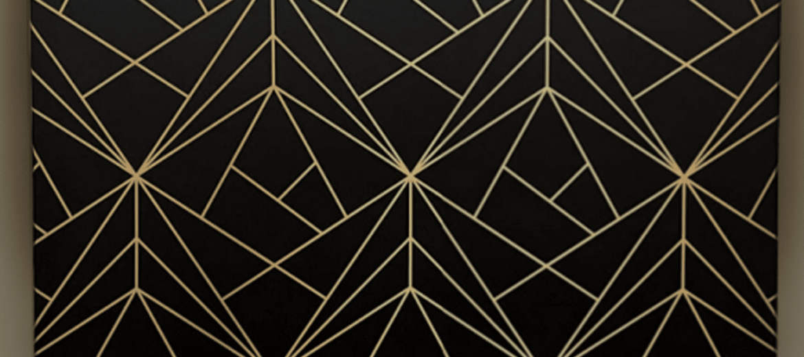 Black & Gold Geometric