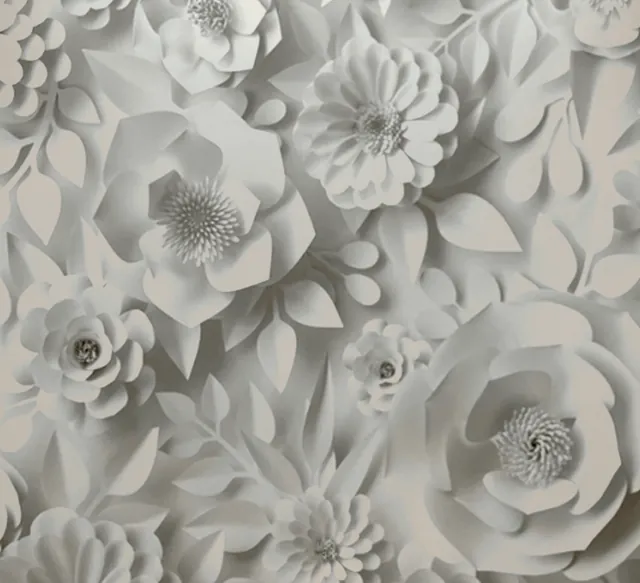 Big White Floral fabric photo booth backdrop for weddings