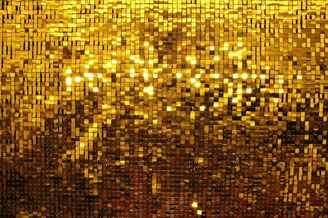 Gold shimmer wall photo booth backdrop