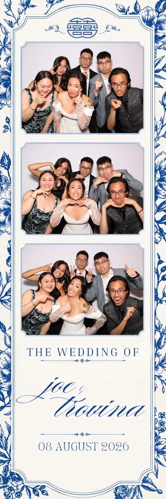 Wedding photo booth strip