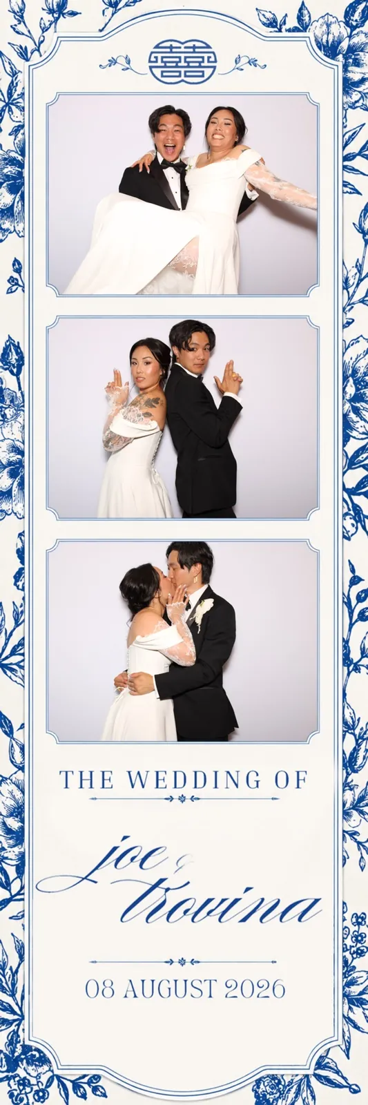 A guest's photo booth print